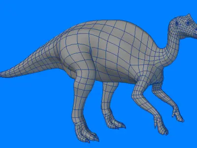Saurolophus Type-1 Di 3D model