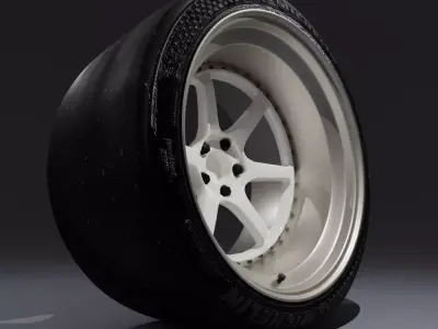 Tire and Rim 3D model