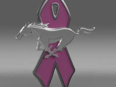 Mustang WIP 2010 logo 3D model