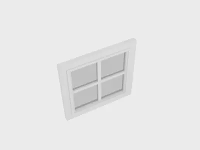 Window Low-poly 3D model