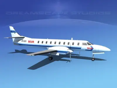 Swearingen SA226 Metroliner SEUR 3D model