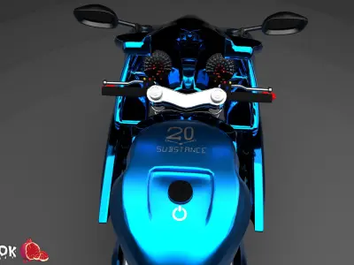 motorcycle Free low-poly 3D model