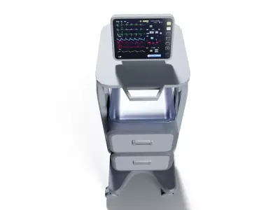 Sci-Fi Mobile Medical Cart 3D model