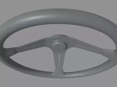 Steering Wheel Car 011 Low-poly 3D model