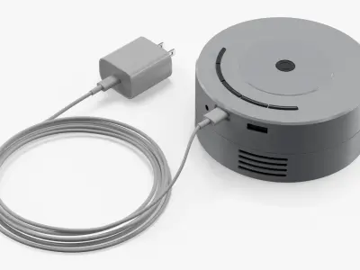 USB Charging Phone Projector White 3D model