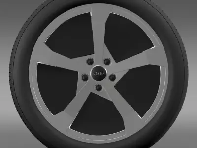 Audi R8 e tron Concept 2013 wheel 3D model