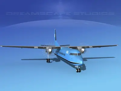 Fokker F-60 SWA 3D model