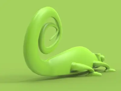 Chammy - Algix Chameleon Mascot 1st Concept Free 3D print model