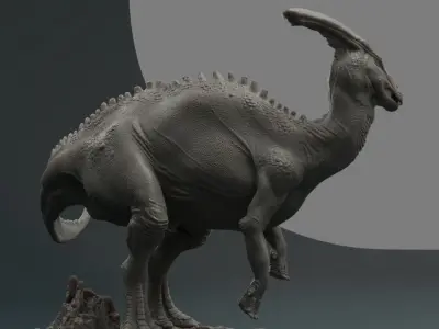 Charonosaurus dinosaur 3D print model