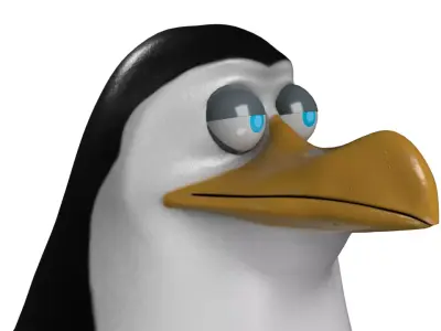 Penguin cartoon 3D model