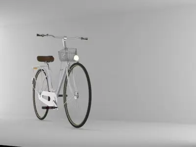  Bicycle Model No One Low-poly 3D model