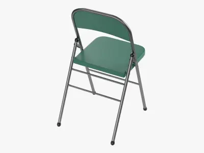 Folding Metal Chair  - Subdivision geometry Low-poly 3D model