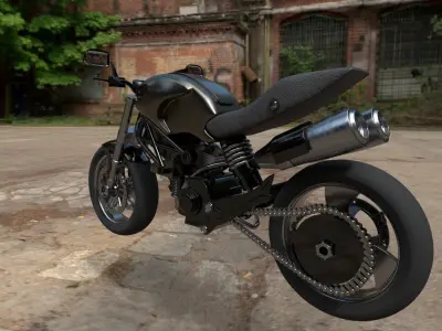 Bike1 gta san andreas motorcycle Free 3D model