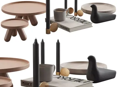 075 Living decor set PIERROT PACK 00 3D model