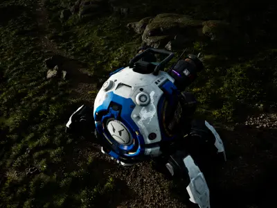 Sci-Fi Recon Drone 3D Model Low-poly 3D model