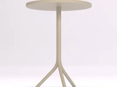 Street table 01 Low-poly 3D model