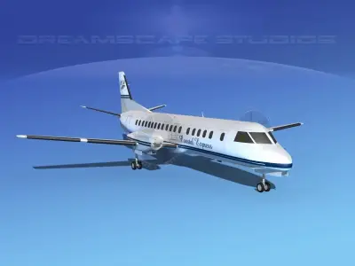 SAAB 2000 Coastal Express 3D model