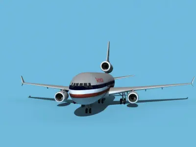 McDonnell Douglas MD-11 American 3D model