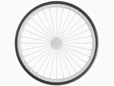 Bicycle Tire 03 Low-poly 3D model