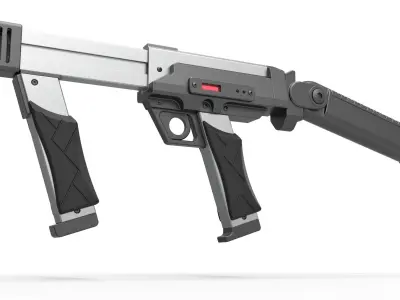 Blaster rifle from the movie Lost in space 1998 3D model