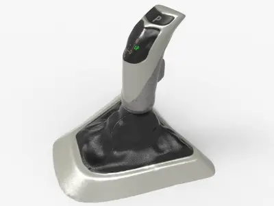 3 Series Automatic Gear Shift Knob Low-poly 3D model