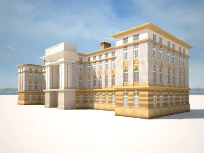 Neoclassical Building 164 3D model