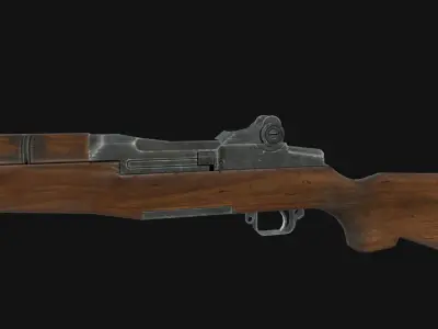 M1 Garand Low-poly 3D model