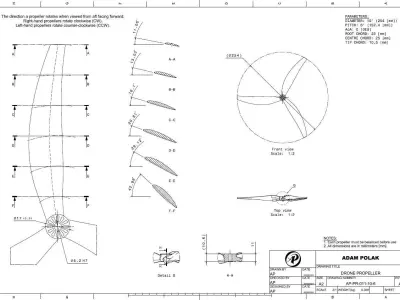 Set of Propellers AP-PR-011-10-6 3D print model