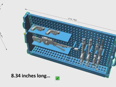 Legends Scale Rifle Rack 3D print model