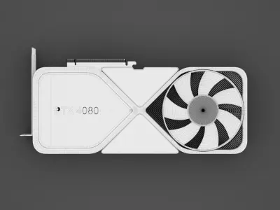 Nvidia GeForce RTX 4080 3D model
