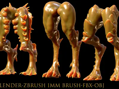 Legs-30 Leg-Anatomy-Character And Creature 3D Model-Vol 03 3D model