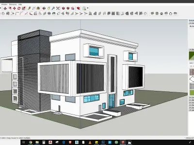 Commercial building design and rendering in lumion sketchmode 3D model