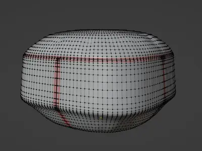 Leather stool Free 3D model