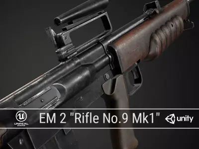 PBR British EM 2  Low-poly 3D model