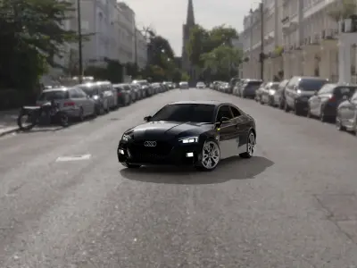 Audi RS5 Free low-poly 3D model