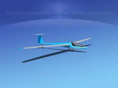 DG-400 15-Metre Motorglider V13 3D model