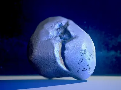 2600 Lowpoly Rock Free low-poly 3D model