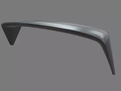 Car Spoiler 016 Low-poly 3D model