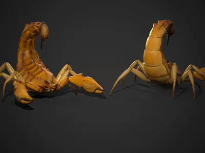 Fantasy scorpion - Game Ready Low-poly 3D model Low-poly 3D model