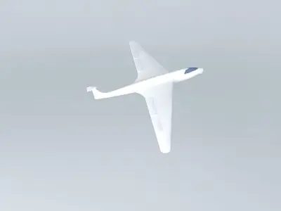 AEROPLANE plane flying in sky Free 3D model