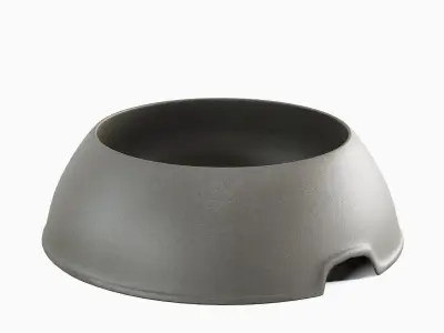 Plastic Dog Bowl A 06 Low-poly 3D model