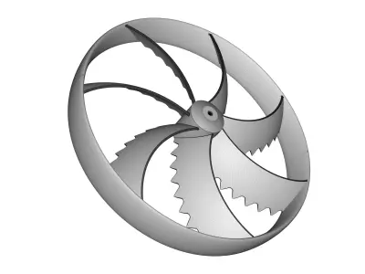 Bionic drone propeller 3D print model