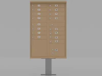 Mailbox 3D model 5