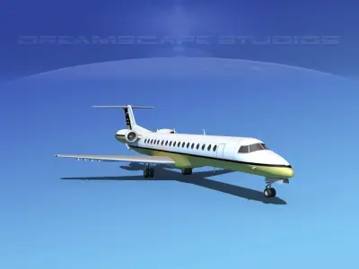 Embraer ERJ-145 Corporate 1 3D model