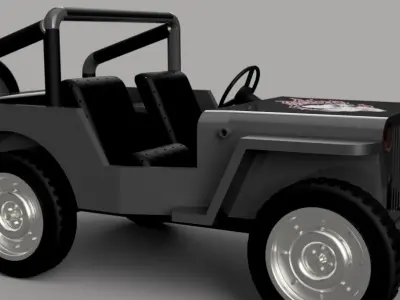  FUSION360 STYLIZED JEEP CGI READY OFFROAD VEHICLE 3D MODEL 3D model