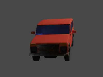 niva car 3D model