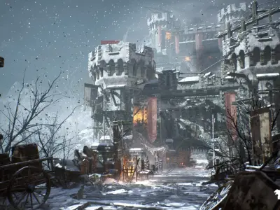 Siege of Ponthus Environment Low-poly 3D model