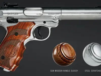 Ultimate Gun and Weapon Smart Materials for Substance 3D Painter 3D model