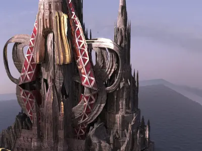 She Ra Floating fortress mountain version 3D model