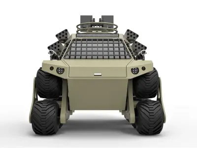 Concept truck for zombie apocalypses 3D model